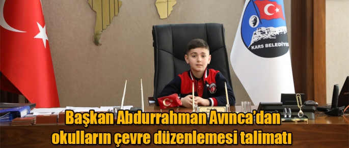 Başkan Abdurrahman Avınca'dan okulların çevre düzenlemesi talimatı