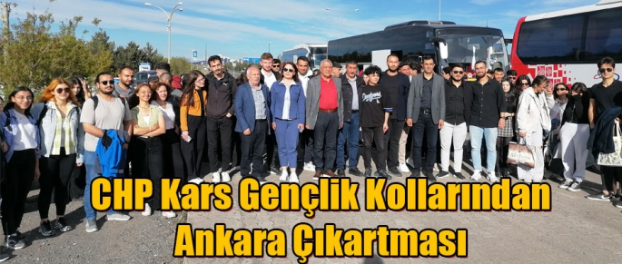 CHP Kars Gençlik Kolları Başkanlığından Ankara Çıkartması