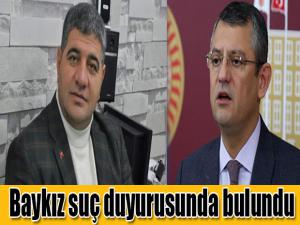 BAŞKAN BAYKIZ'DAN, MİLLETVEKİLİ ÖZEL'E SUÇ DUYURUSU