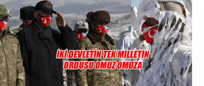 İki devletin tek milletin ordusu omuz omuza