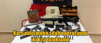Kars polisinden silah operasyonu iki kişi tutuklandı