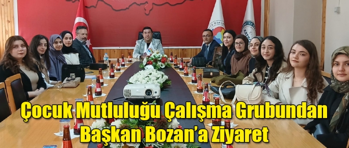 Kars Kent Konseyi Çocuk Mutluluğu Çalışma Grubundan Başkan Bozan'a Ziyaret