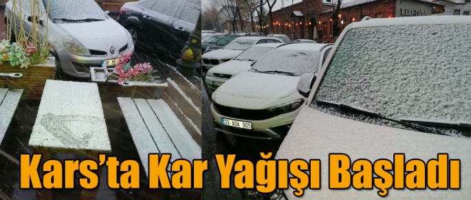 Kars'ta Kar Yağışı Başladı
