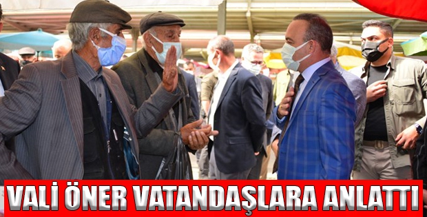 Vali Öner Vatandaşlar Aşının Önemini Anlattı