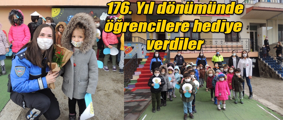 176. Yıl dönümünde öğrencilere hediye verdiler 