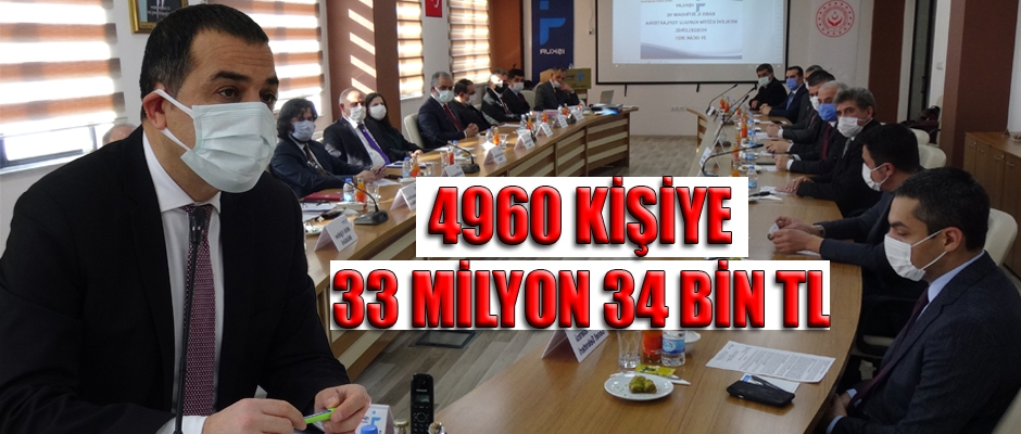 4960 KİŞİYE 33 MİLYON 34 BİN TL