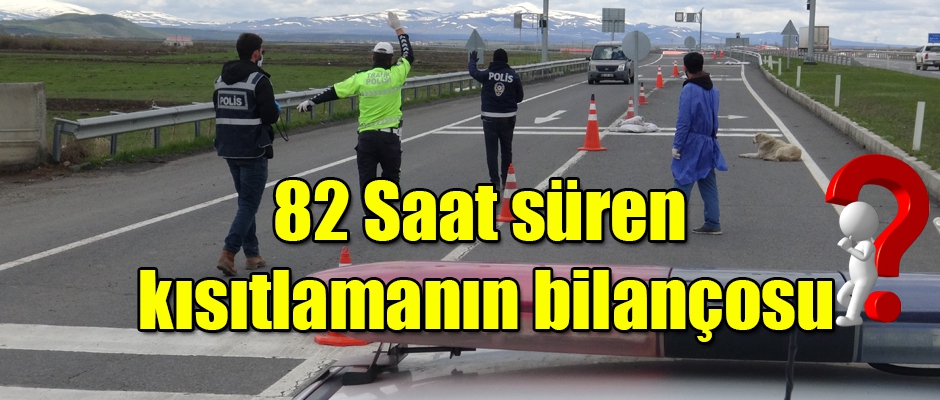 82 Saat süren kısıtlamanın bilançosu?