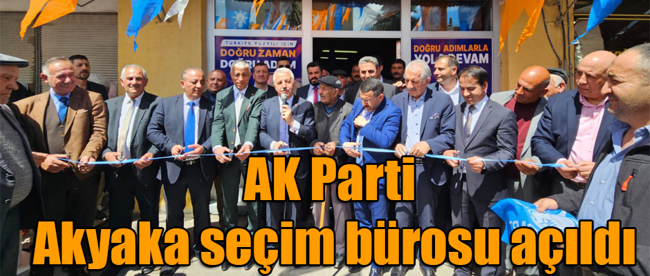 AK Parti Akyaka İlçesinde seçim bürosu açtı