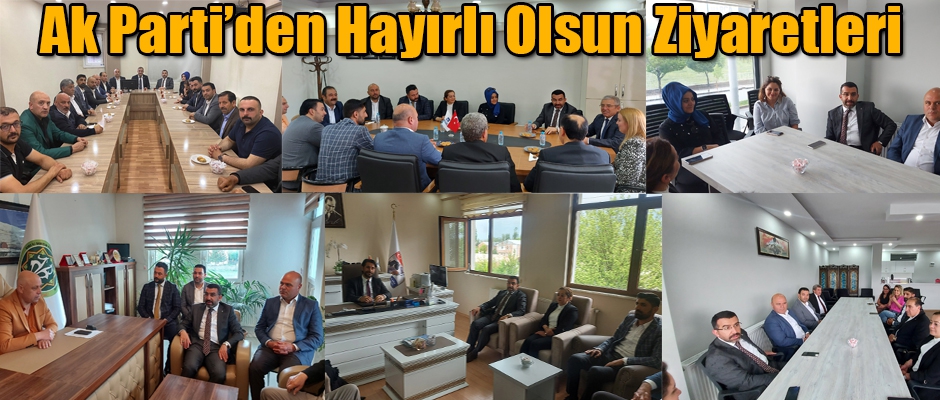 Ak Parti İl Teşkilatından yeni seçilen STK temsilcilerine hayırlı olsun ziyaretleri