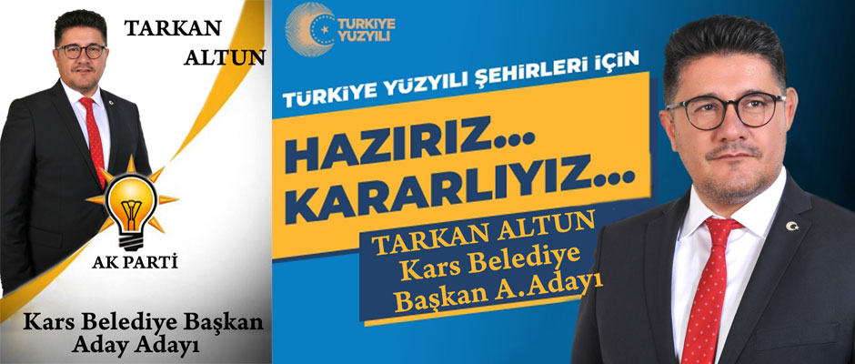 AK Parti Kars Belediye Başkan Aday Adayı Tarkan Altun Projelerini Açıkladı.