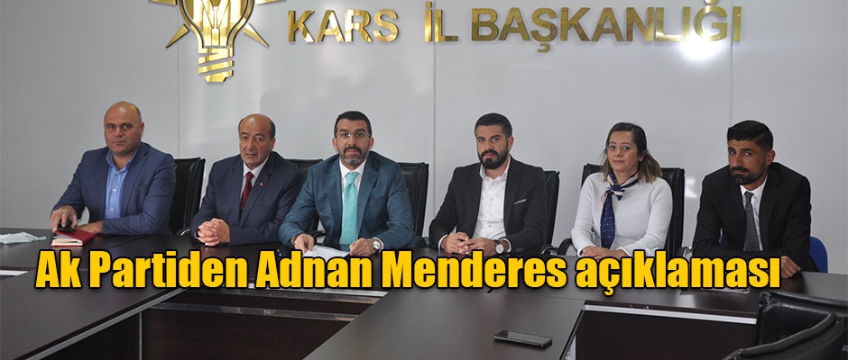 Ak Partiden Adnan Menderes Açıklaması