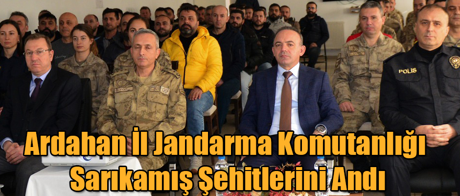 Ardahan İl Jandarma Komutanlığı Sarıkamış Şehitlerini Andı