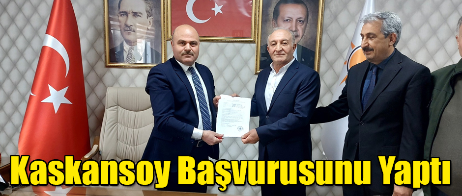 Bahattin Kaskansoy Ak Parti'den Belediye Başkan Aday Adaylığı İçin Başvuru Yaptı