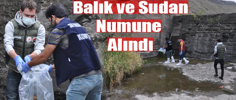 BALIK VE SUDAN NUMUNE ALINDI