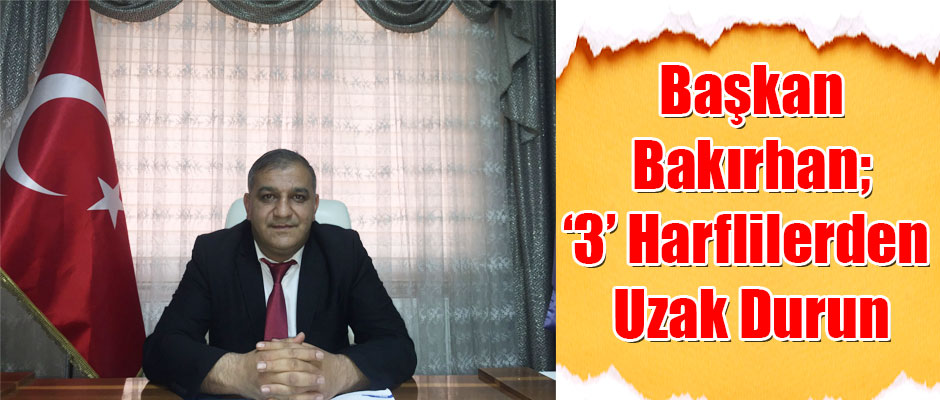 Başkan Bakırhan; ‘3’ Harflilerden Uzak Durun