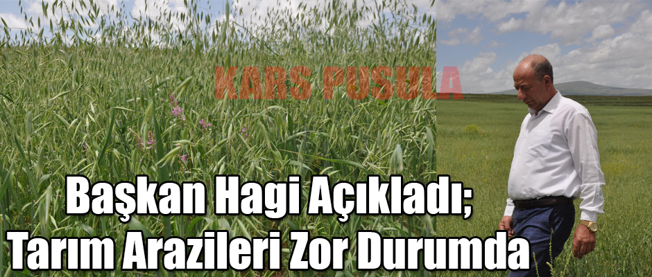 Başkan Hagi açıkladı, Tarım arazileri zor durumda 