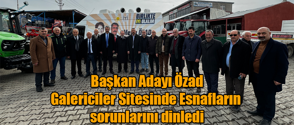 Belediye Başkan Adayı Metin Özad, Galericiler Sitesinde Esnafların Sorunlarını Dinledi