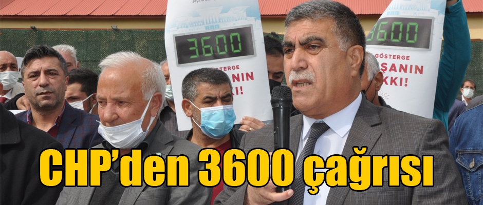 CHP'den 3600 çağrısı