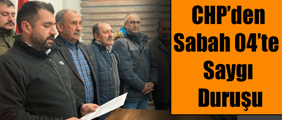 CHP KARS İL BAŞKANLIĞI SAAT 04:17'DE ANMA TÖRENİ DÜZENLEDİ