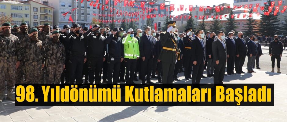 Cumhuriyetimizin 98. Yıldönümü Kutlamaları Başladı