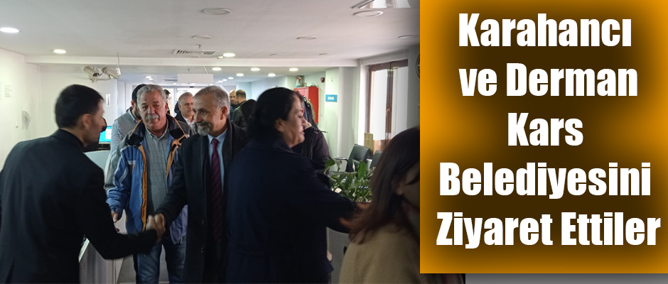 DEM Parti Belediye Başkan Adayları Karahancı ve Derman Kars Belediyesini Ziyaret ettiler