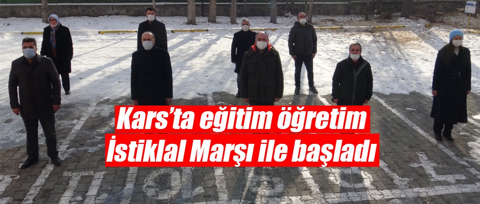 Eğitim Öğretim İstiklal Marşı ile başladı