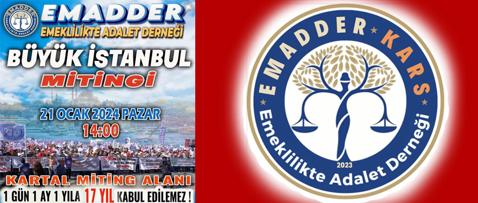 EMAD-DER İstanbul Kartal'da Miting yapacak 