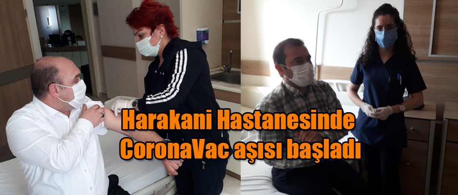 Harakani Hastanesinde CoronaVac aşısı