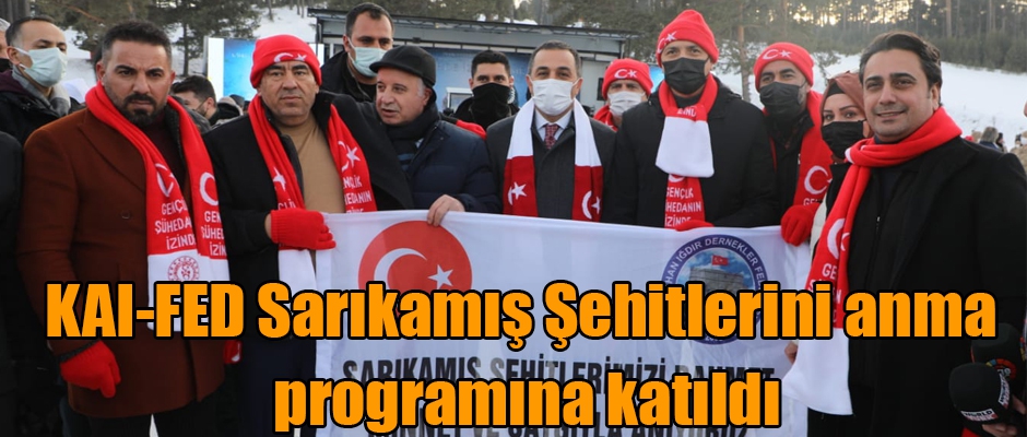 KAI-FED Sarıkamış Şehitlerini anma programına katıldı