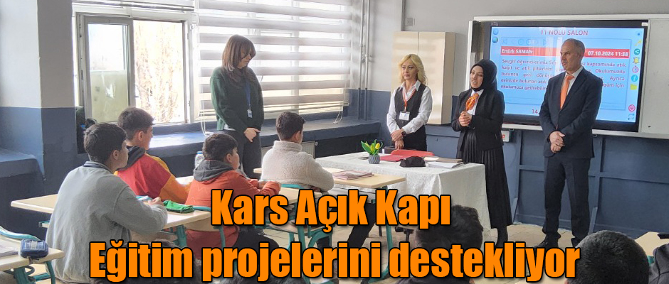 Kars Açık Kapı’dan Sevdamız Eğitim projesine destek