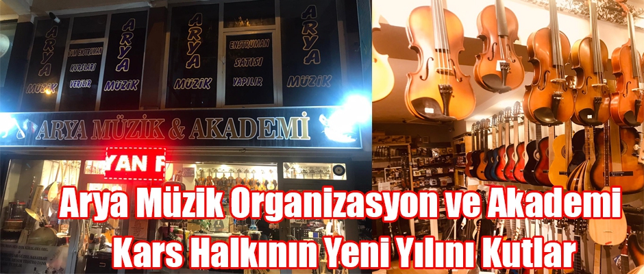 Kars Arya Müzik Organizasyon ve Akademi Kars Halkının Yeni Yılını Kutlar