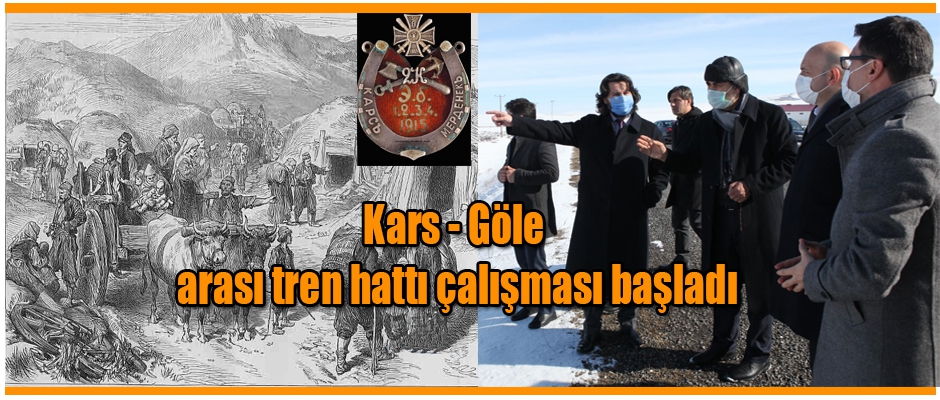 Kars Göle Tren hattı çalışması başladı