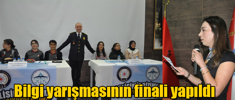 Kars İl Emniyet Müdürlüğünün düzenlediği bilgi yarışmasının finali yapıldı
