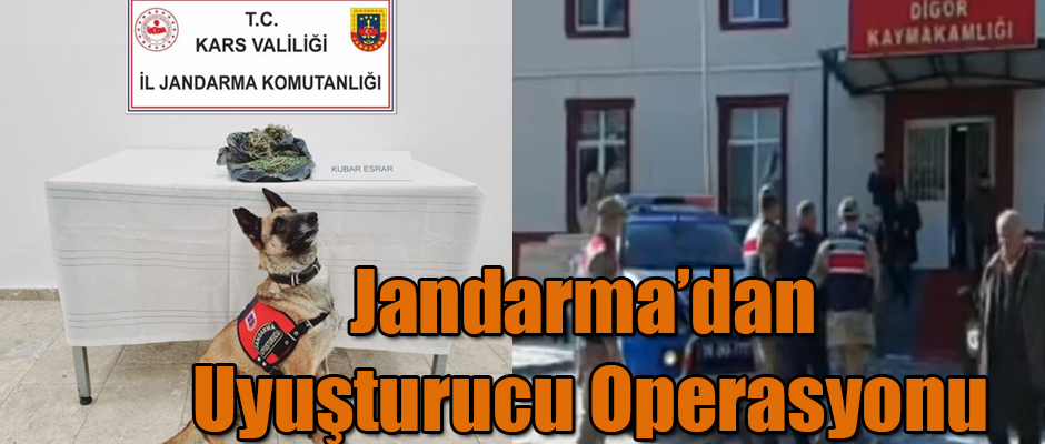 Kars İl Jandarma Ekiplerinden Uyuşturucu Operasyonu