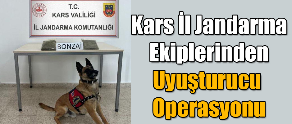 Kars İl Jandarma Ekiplerinden Uyuşturucu Operasyonu