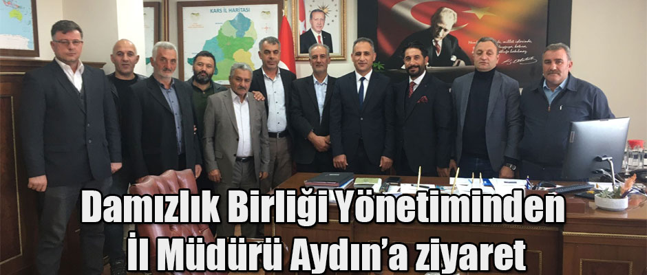 Kars İli Damızlık Sığır Yetiştiricileri Birliği Yönetiminden İl Müdürü Aydın'a Ziyaret