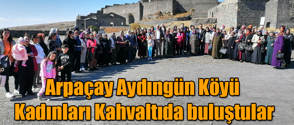 Kars'ın Arpaçay İlçesi Aydıngün Köyü Kadınları Kahvaltıda buluştular