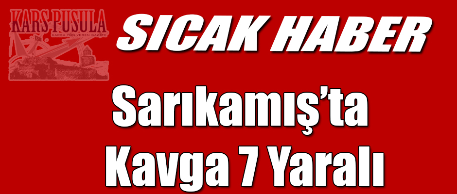 Kars'ın Sarıkamış İlçesinde Çıkan Kavgada 7 Kişi Yaralandı