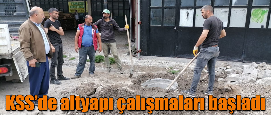 Kars Küçük Sanayi Sitesinde Altyapı Çalışmaları Başladı