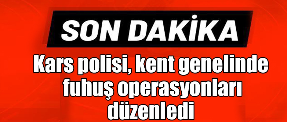 Kars polisi, kent genelinde fuhuş operasyonları düzenledi