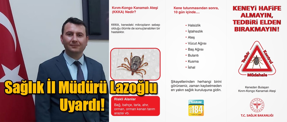 Kars Sağlık İl Müdürü Lazoğlu Uyardı! 