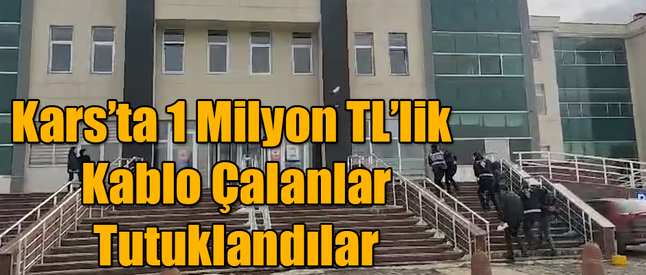 Kars'ta 1 Milyon TL'lik Kablo Çalanlar Tutuklandılar