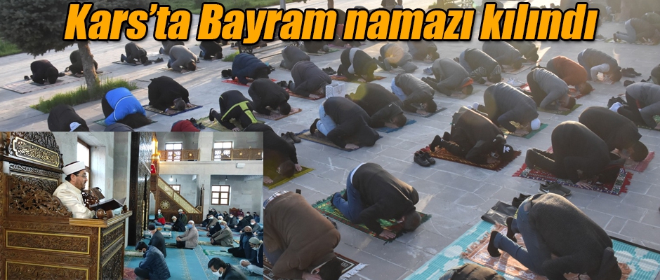 Kars'ta Bayram namazı kılındı