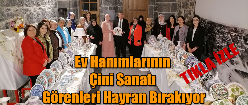 Kars'ta Ev Hanımlarının Çini Sanatı Görenleri Hayran Bıraktı