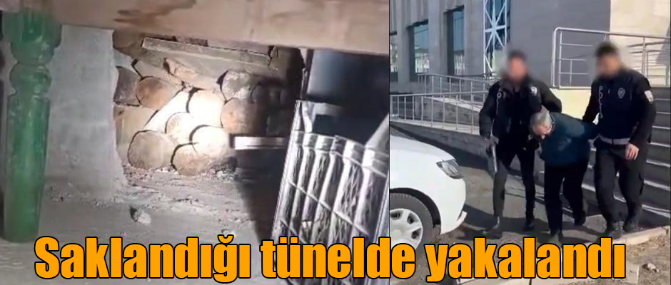 Kars'ta firari şahıs saklandığı tünelde yakalandı