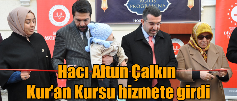 Kars'ta Hacı Altun Çalkın 4-6 Yaş Kur’an Kursu hizmete girdi