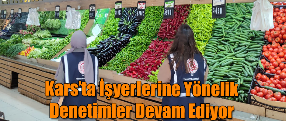 Kars’ta İşyerlerine Yönelik Denetimler Devam Ediyor 