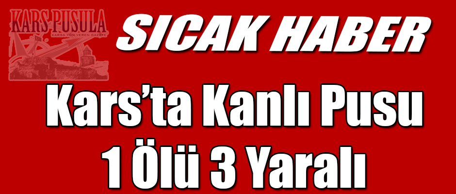 Kars'ta Kanlı Pusu 1 Ölü 3 Yaralı