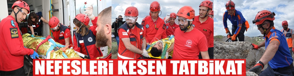 KARS'TA NEFESLERİ KESEN TATBİKAT