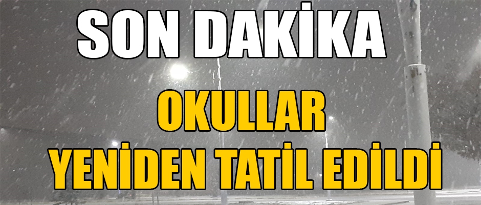 Kars'ta Okullar Yine Tatil Edildi